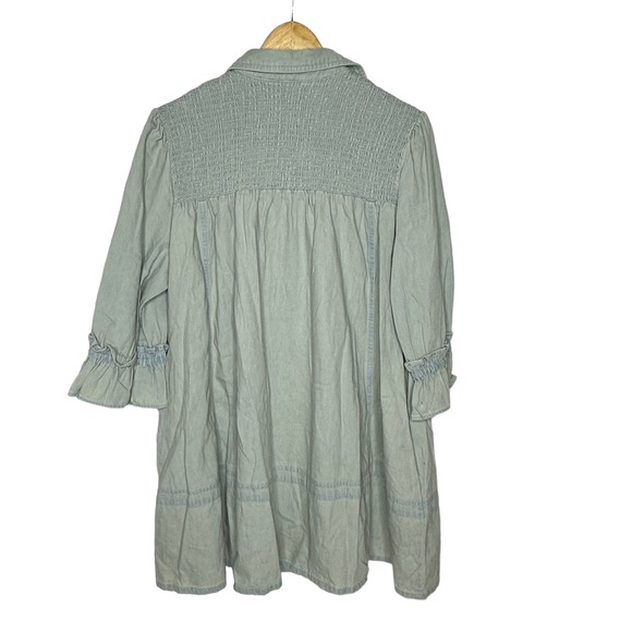 NWT Free People Vanessa Denim Tunic/Mini Dress in Blue Chill m - Picture 6 of 16